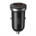 XO Автомобільний зарядний пристрій XO CC56 (USB, USB-C, 3A) 30W Black