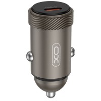 Автомобільний зарядний пристрій XO CC70 (USB-C, 3A) 30W Black
