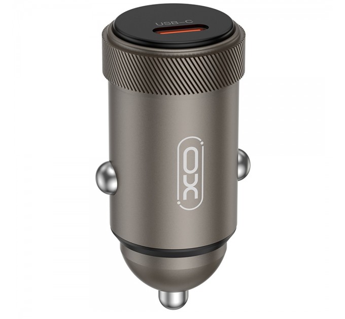 XO Автомобільний зарядний пристрій XO CC70 (USB-C, 3A) 30W Black