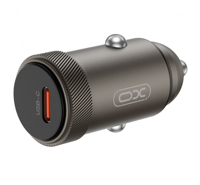 XO Автомобільний зарядний пристрій XO CC70 (USB-C, 3A) 30W Black