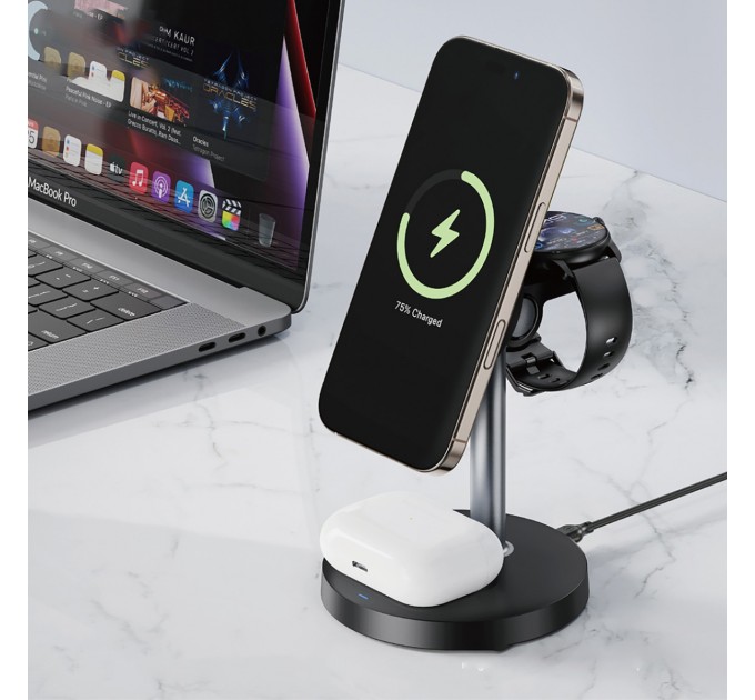 XO Бездротовий зарядний пристрій XO CX038 15W Black