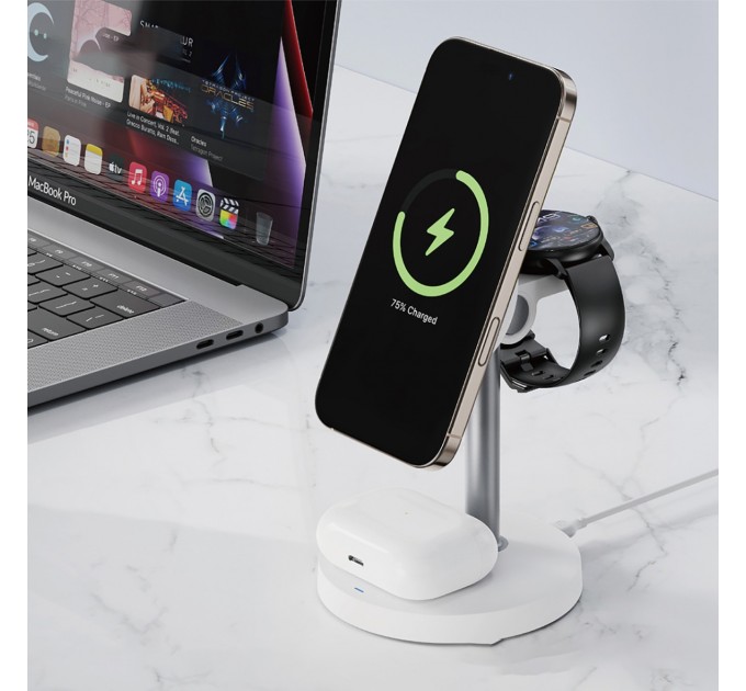 XO Бездротовий зарядний пристрій XO CX038 15W White