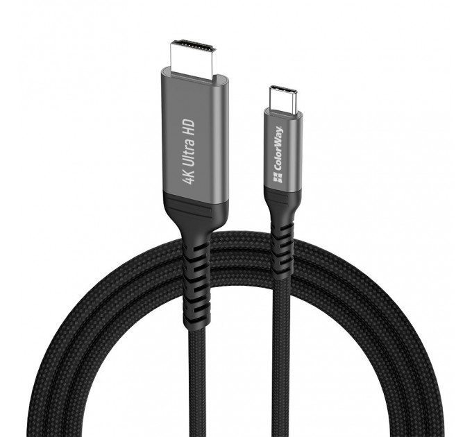 ColorWay Кабель ColorWay HDMI - USB Type-C (M/M), 4K/60 Гц, 2 м, Black (CW-CBCHD077-BK)