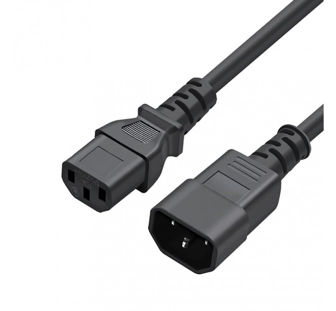 ColorWay Кабель живлення ColorWay C13-C14, 1 м, Black (CW-CBP087-BK)
