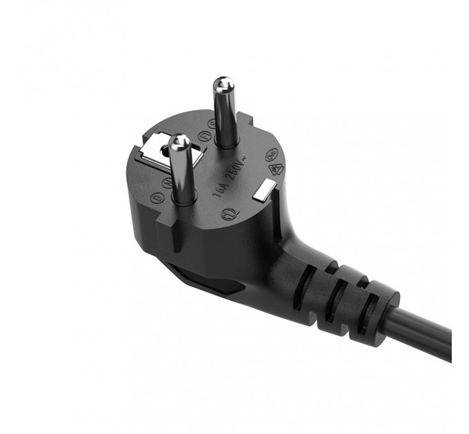 ColorWay Кабель живлення ColorWay CEE7/7-C5, 1.8 м, Black (CW-CBP083-BK)