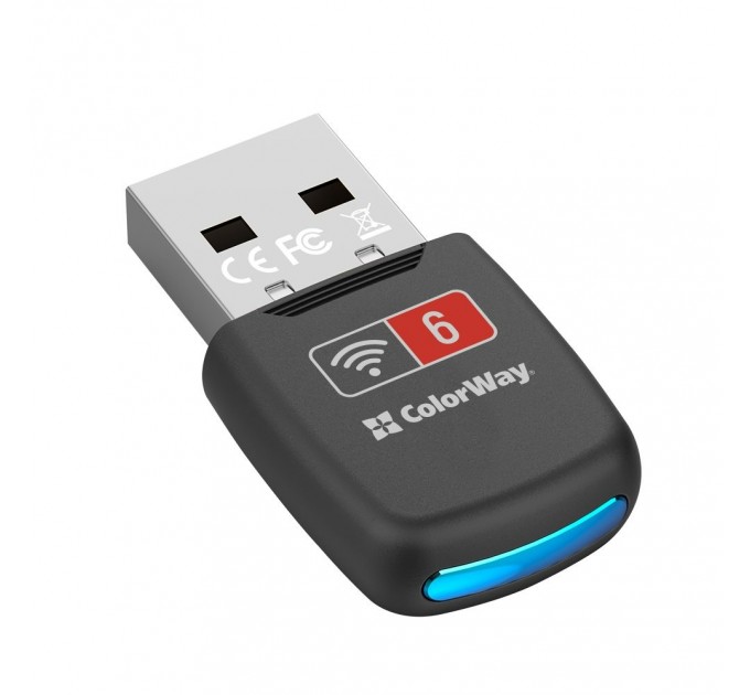 ColorWay Бездротовий адаптер ColorWay Wi-Fi 6 (CW-AD-W1)