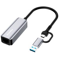 Мережевий адаптер ColorWay USB-A/USB-С 3.0 - RJ45 (CW-AD-CRG)