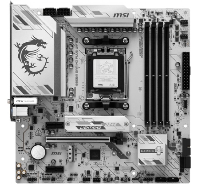 MSI Материнська плата MSI B850M GAMING PLUS WIFI6E