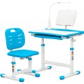 Evo-kids Парта зі стільцем Evo-kids (стіл+стілець+полиця+лампа) Blue (Evo-17 BL Ergo)