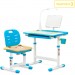 Evo-kids Парта зі стільцем Evo-kids (стіл+стілець+полиця+лампа) Blue (Evo-17 BL Ergo)