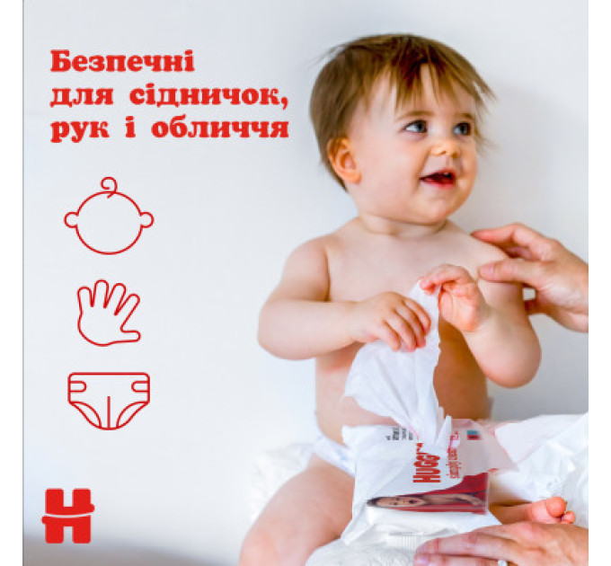 Huggies Дитячі вологі серветки Huggies Simply Clean 72 шт (5029053582238)