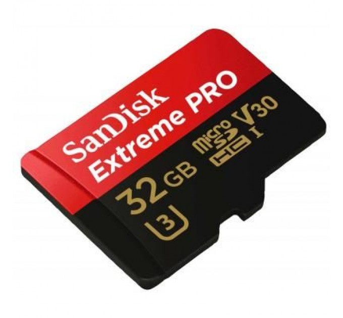 SanDisk Карта пам'яті SanDisk 32GB microSD class 10 V30 A1 UHS-I U3 4K Extreme Pro (SDSQXCG-032G-GN6MA)