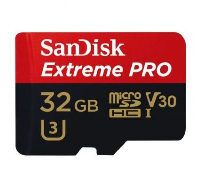 SanDisk Карта пам'яті SanDisk 32GB microSD class 10 V30 A1 UHS-I U3 4K Extreme Pro (SDSQXCG-032G-GN6MA)