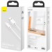 Baseus Дата кабель USB 2.0 AM to Micro 5P Simple WisdomKit (2PCS) 1.5m 2.1A white Baseus (TZCAMZJ-02)