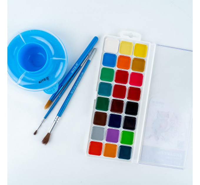 Kite Акварельні фарби Kite Classic, 24 кольори (K-442)