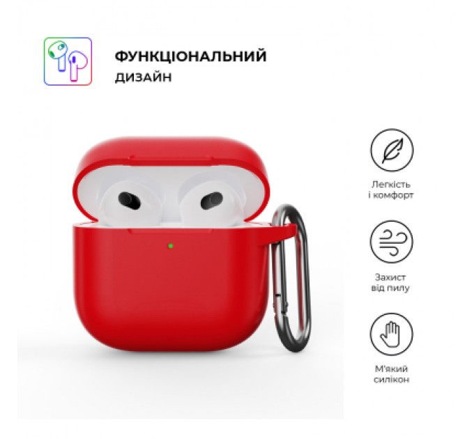 Armorstandart Чохол для навушників Armorstandart Hang Case для Apple AirPods 4 Red (ARM81293)