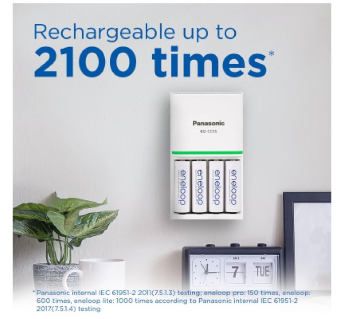 Panasonic Акумулятор Panasonic AA Eneloop 2000mAh NI-MH * 2 (BK-3MCDE/2CP)