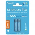 Panasonic Акумулятор Panasonic AAA Eneloop 550mAh Lite NI-MH * 2 (BK-4LCCE/2CP)