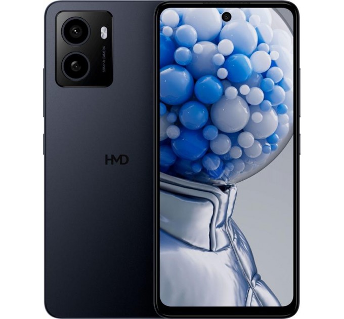 HMD Смартфон HMD Pulse+ 6/128GB Midnight Blue; 6.56" (1612х720) IPS / Unisoc T606 / ОЗУ 6 ГБ / 128 ГБ встроенной + microSD до 256 ГБ / камера 50 Мп + 8 Мп / 4G (LTE) / Bluetooth, Wi-Fi, NFC / GPS, A-GPS, Galileo / ОС Android 14.0 / 163.19x75.02x8.45 