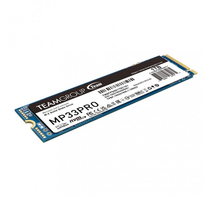 Team Накопичувач SSD 1TB Team MP33 Pro M.2 2280 PCIe 3.0 x4 3D TLC (TM8FPD001T0C101)