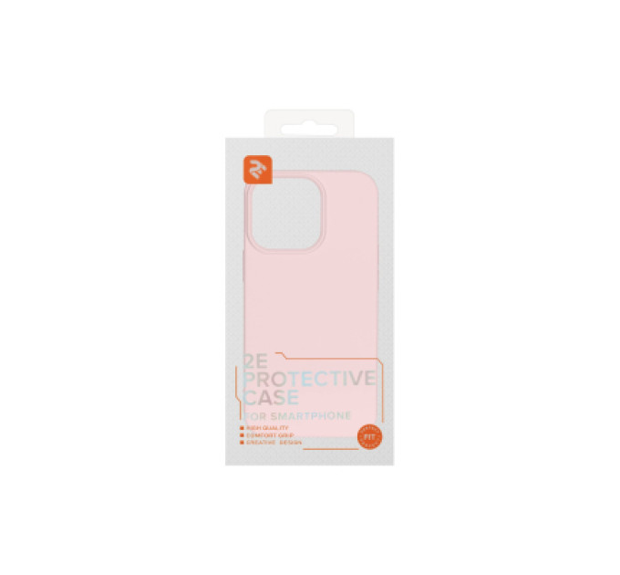 2E Чохол до мобільного телефона 2E Apple iPhone 14 Pro , Liquid Silicone, Rose Pink (2E-IPH-14PR-OCLS-RP)