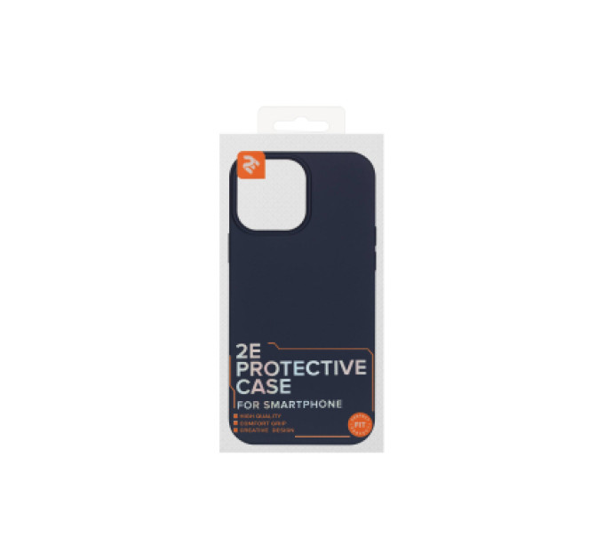 2E Чохол до мобільного телефона 2E Apple iPhone 14 Pro Max, Liquid Silicone, Midnight Blue (2E-IPH-14PRM-OCLS-MB)