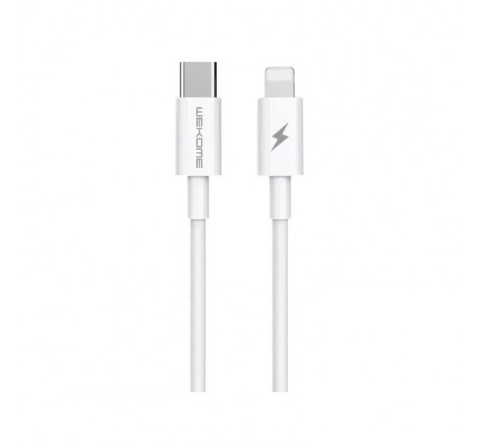 WK Кабель WK WDC-168 USB Type-C - Lightning (M/M), 1 м, 20W, White (6941027631652)