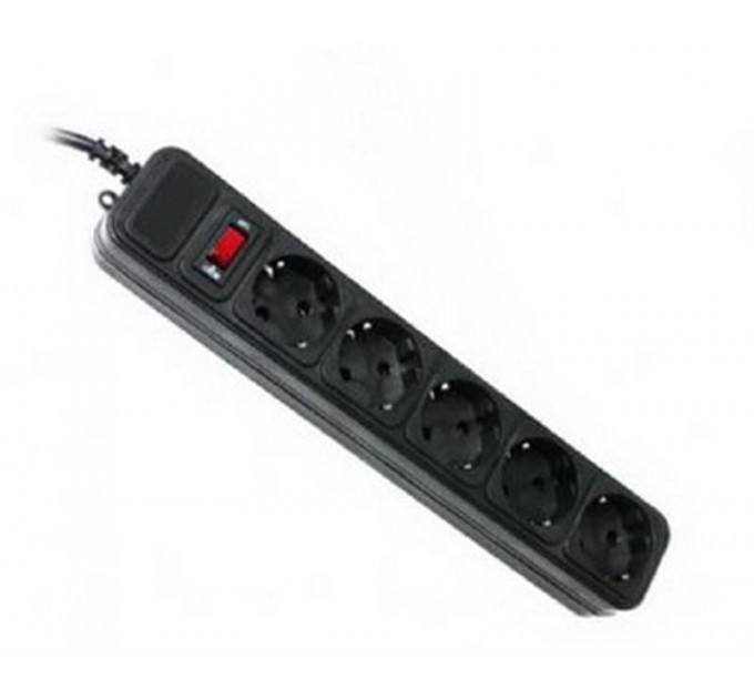 Gembird Фільтр живлення Gembird 5 розеток 4,5м Black (SPG5-G-15B)