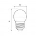 Eurolamp Лампочка Eurolamp LED ECO серия "P" G45 7W 700Lm E27 4000K (LED-G45-07274(P))