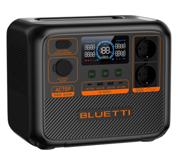 BLUETTI Зарядна станція BLUETTI AC70P 1000W (AC70P)