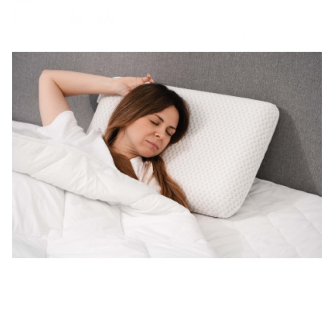 Ardesto Подушка Ardesto ортопедична Sleepwell, класична прямокутна, піна меморі, 60х40х12см білий (ART6040CLP)