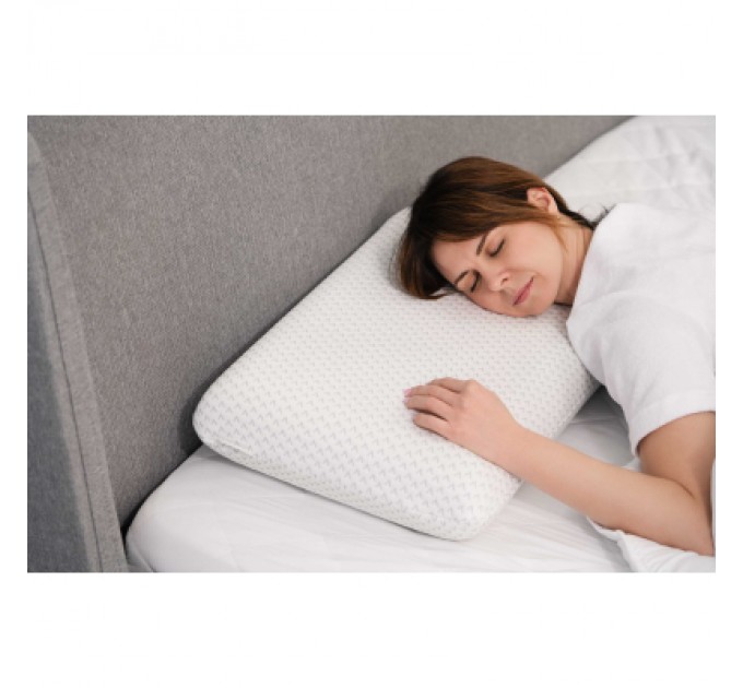 Ardesto Подушка Ardesto ортопедична Sleepwell, класична прямокутна, піна меморі, 60х40х12см білий (ART6040CLP)