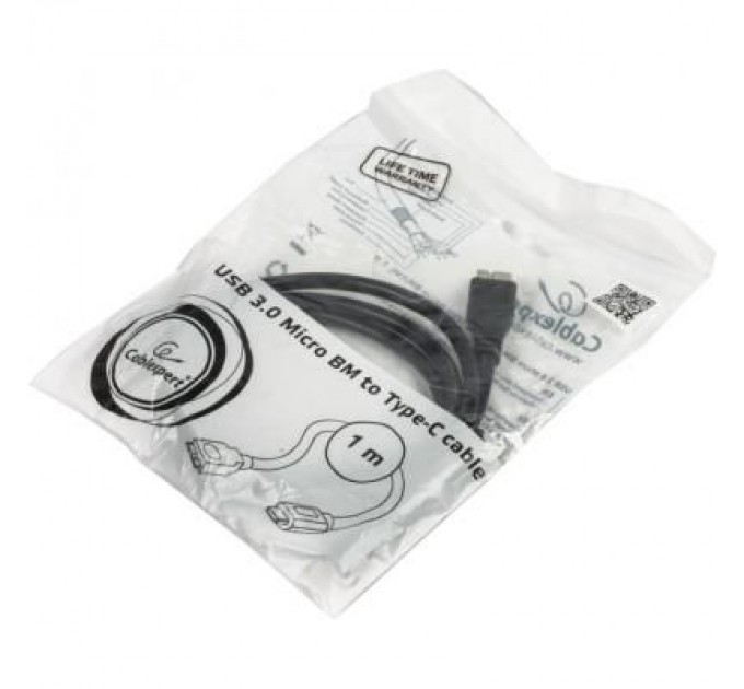 Cablexpert Дата кабель USB 3.0 Type-C to Micro B 1.0m Cablexpert (CCP-USB3-mBMCM-1M)