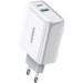 Ugreen Зарядний пристрій Ugreen CD170 36W USB + Type-C Charger (White) (60468)