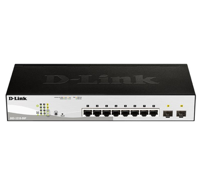 D-Link Комутатор мережевий D-Link DGS-1210-08P