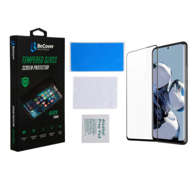 BeCover Скло захисне BeCover Xiaomi 12T / 12T Pro Black (708558)