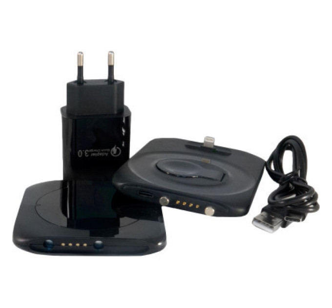 Extradigital Зарядний пристрій Extradigital 4-in-1 Wireless charging for iPhone / iWatch / Airpods (W8) Black (CWE1533)