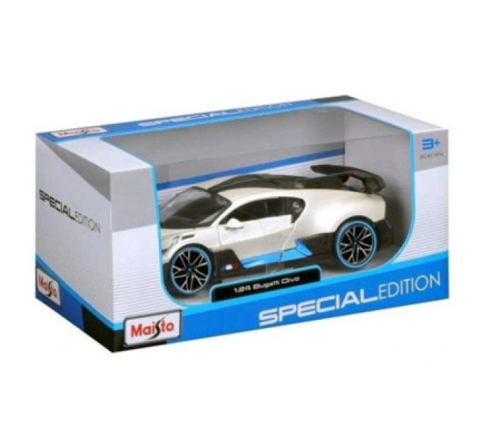 Maisto Машина Maisto Bugatti Divo білий 1:24 (31526 met. white)