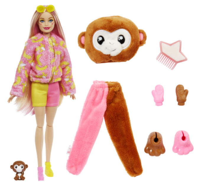 Barbie Лялька Barbie Cutie Reveal Друзі з джунглів Мавпеня (HKR01)