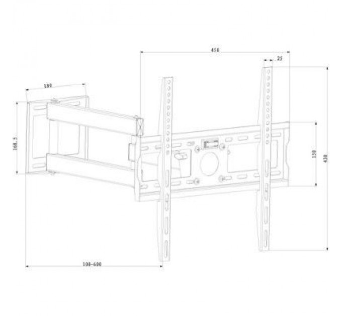 X-Digital Кронштейн X-Digital STEEL SA345 Black