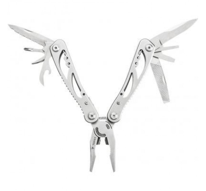 Topex Мультитул Topex 9 элементов, серебряный (98Z058)