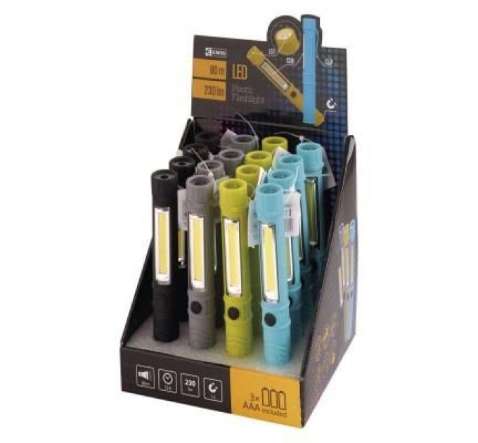 EMOS Ліхтар EMOS LED 3W ColorMIX (230Lm 3x AAA ) (P3897)